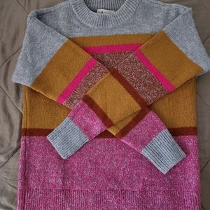 Lou & Grey Multicolor Crew Neck Sweater